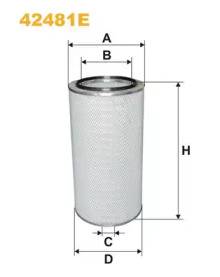 WIX FILTERS 42481e -  Воздушный фильтр